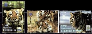 Niger 1000-02 MNH 1998 Year of the Tiger (an4251)
