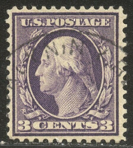 U.S. #359 RARE Used w/ Cert - 3c Violet, Bluish Paper