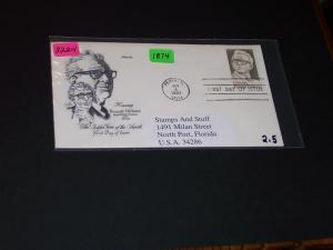 #1874, AM, FDC, LA1, Everett M. Dirksen