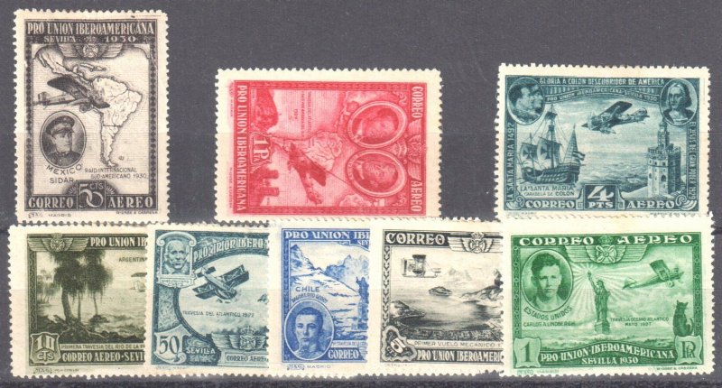 Spain #C50-C57 set MINT LH -- Air Mail