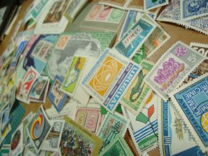 Big lot of Uruguay 1970ies MLH stamps high catalogue value very complete period 