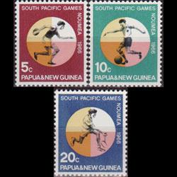 PAPUA NEW GUINEA 1966 - Scott# 225-7 S.P.Games Set of 3 NH