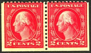 U.S. #461 MINT PAIR OG HR