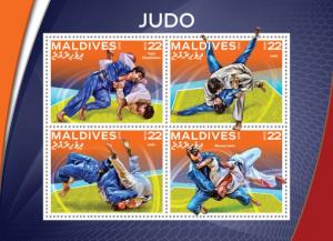 MALDIVES 2016 SHEET JUDO SPORTS mld16509a