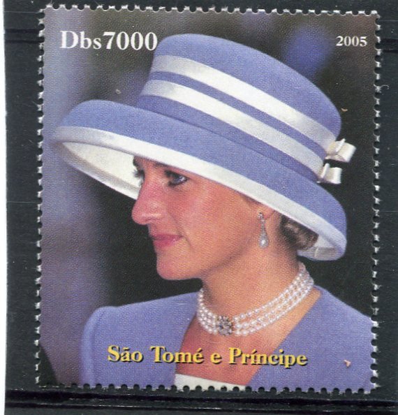 Sao Tome & Principe 2005 Princess DIANA set 1v Perforated Mint (NH)
