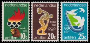 Netherlands Antilles Scott 313-315 (1968) Mint NH VF Complete Set C