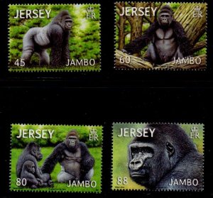Jersey Sc  1616-1619  2012  Jambo the Gorilla stamp set mint NH