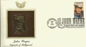 John Wayne GOLD Fdc Scott 3876