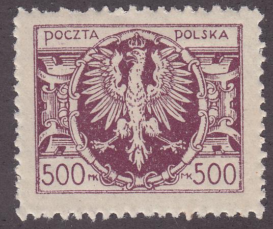 Poland 169 Polish Eagle Arms 500Mk 1923