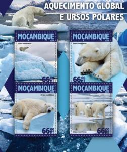 MOZAMBIQUE 2016 SHEET GLOBAL WARMING POLAR BEARS