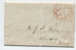 1851 Providence RI stampless bill of lading Sloop George Washington [4366.149]