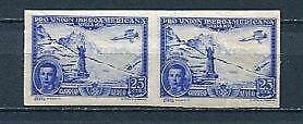 Spain 1930 Mi 567 Pair Imperf MNH 4056