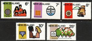 New Zealand Sc #593-597 MNH