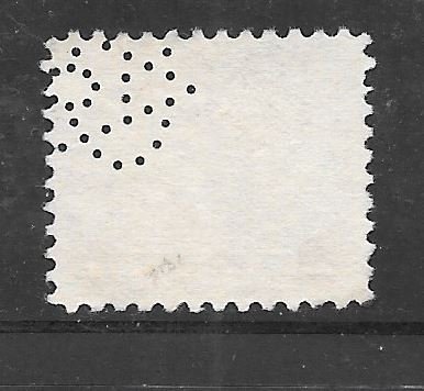 #729 Used Perfin Single