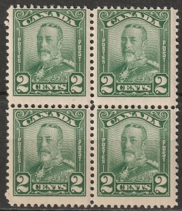 Canada 1928 Sc 150 block MLH*