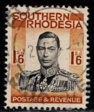 Southern Rhodesia - #51 King George VI - Used