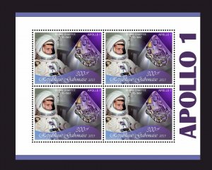 Stamps. Space Apollo 1 2023 Gabon 9 sheets perforated NEW