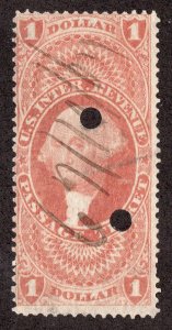 US #R74c One Dollar Passage Ticket Revenue Stamp *Minor Fault* ~jm-1082