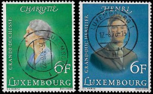 Luxembourg 1976 Sc 579-80 U vf Royals