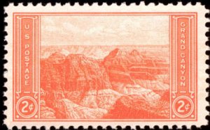 United States; #741 Grand Canyon 2c; Mint Never hinged MNH Nice