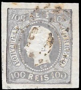 1867 PORTUGAL SC# 23 USED ng  - CV $ 90 - NICE STAMP