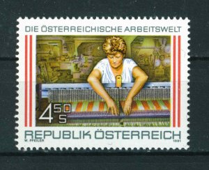 Austria 1991 Austrian World of Work (5th series) stamp. MNH. Sg 2277