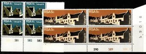 SOUTH AFRICA SG340/1 1974 RESTORATION OF TULBAGH BLOCK OF 4 MNH