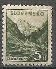 SLOVAKIA, 1940, MNH 5h, Mountains, Scott 45