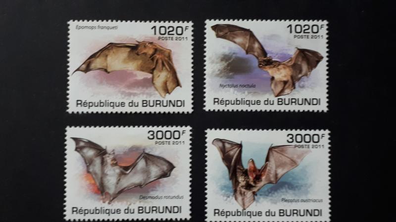 Burundi 2011. - Bats ** MNH complete set (perforated)