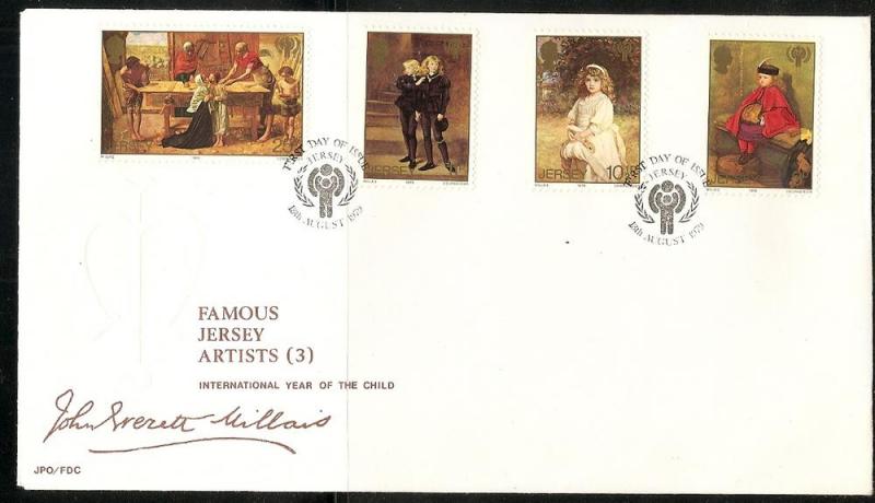 Jersey 213-6 1979 International Child Year FDC NH