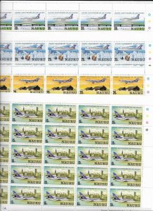 Nauru 142-5 and more, large wholesale stock all MNH sets, vf. 2022 CV $248.50