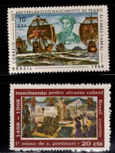 Brazil Scott 1080-1081 MH* stamp ast