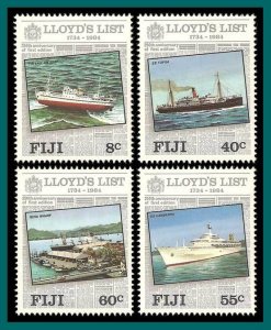 Fiji 1984 Lloyd's List, MNH  #509-512,SG675-SG678