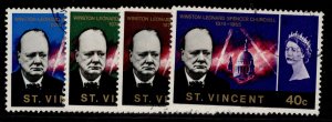 ST. VINCENT QEII SG246-249, 1958 British Caribbean set, FINE USED.