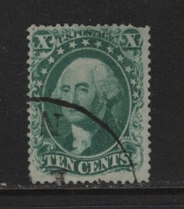 32 F-VF used neat light cancel with nice color cv $ 3190 ! see pic !