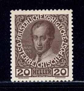 Austria 1908  Scott #117A MNH