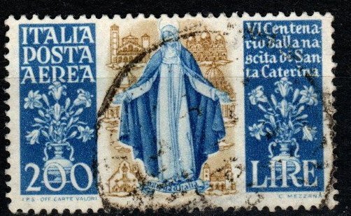 Italy #C128 F-VF Used  CV $24.00 (X4377)