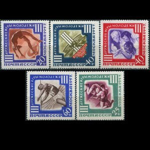 RUSSIA 1957 - Scott# 1963-7 Youth Games Set of 5 NH