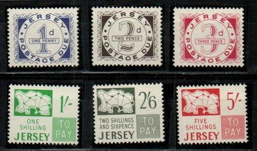 Jersey Scott J1-6 Mint NH (Catalog Value $94.75)