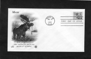 1887 Moose, FDC ArtCraft/PCS