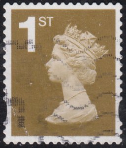 Great Britain 2006 used Sc #MH380 (1st) Machin ex Booklet Self-adhesive