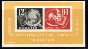 German Democratic Republic Scott # B21a, mint nh, s/s, exp h/s