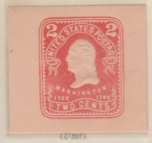 U.S. Scott #U397 Washington - Embossed Stamped Envelope - Mint Single