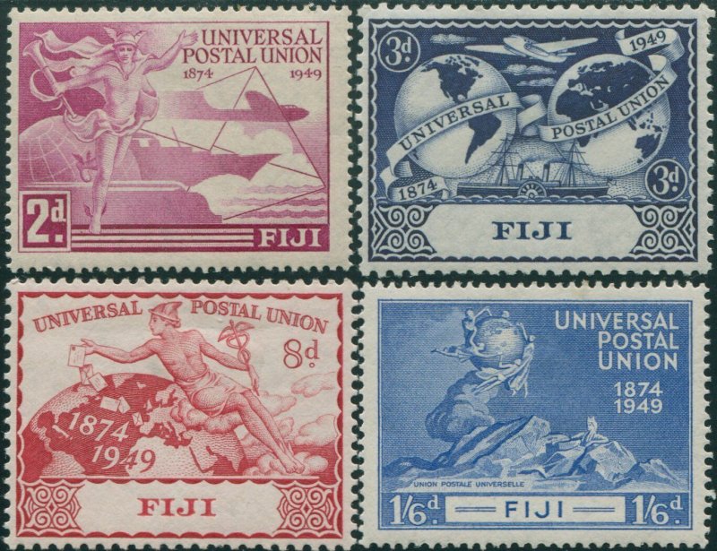 Fiji 1949 SG272-275 UPU set MLH