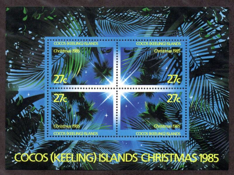 COCOS ISLAND 151 MH S/S SCV $3.00 BIN $1.35 TREES