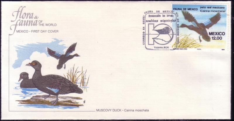 Mexico FDC SC# 1346 Muscovy Duck L63 