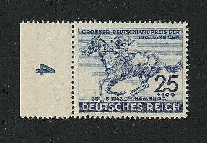 EDSROOM-8557 Germany B204 MNH 1942 Complete Horse Racing CV$16.50