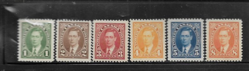 Canada 231-236 (60 Set H 1937 George VI