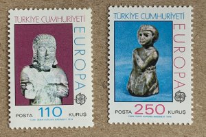 Turkey 1974 Europa, MNH. Scott 1972-1973, CV $6.50. Art, statues