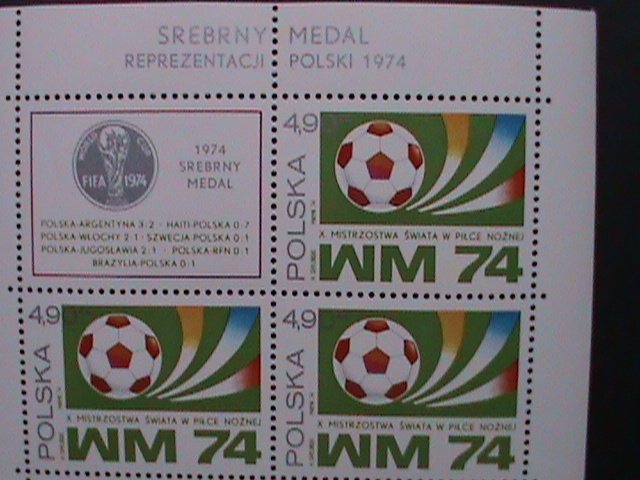 POLAND-1974-WORLD CUP SOCCER CHAMPIONSHIPS MNH S/S-VERY FINE-